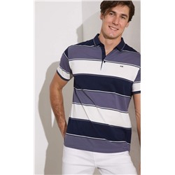 Футболка-поло F411-07-5199 grey