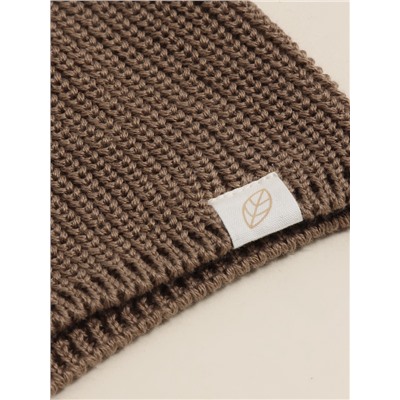 Кардиган вязаный с капюшоном SL Home, рост 68-74 см, кофейный