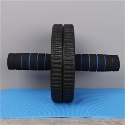 Ролик для пресса Woohooo Core Trainer / + коврик для коленей / синий / уп40