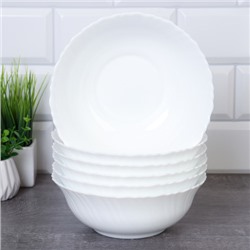 Набор суповых тарелок 6 штук 800 мл Тюльпан Богатырь / LHBW-70XN (WHITE) /уп 8/