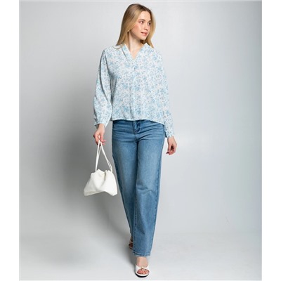 Блуза #КТ803 (8), голубой