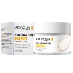 956303 BIOAQUA RICE RAW PULP крем для лица с рисовым экстрактом, 50 г.