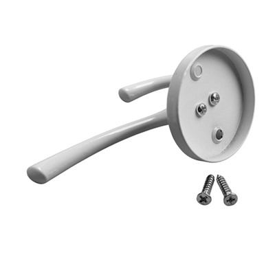 Крючок мебельный CAPPIO SIMPLE, двухрожковый, цвет белый