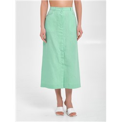 Юбка льняная мятного цвета