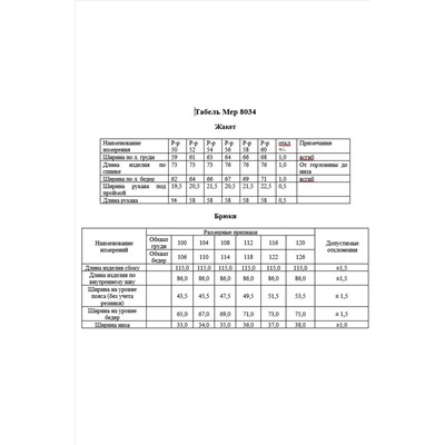 Брюки, жакет KaVaRi 8034.1 голубой