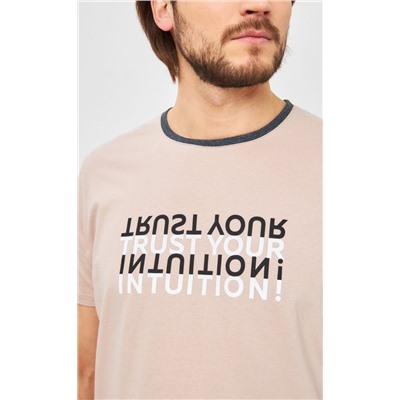 Футболка P411-06-799 beige