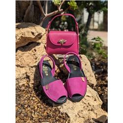 Ab. Zapatos 3106-8 magenta+AB.Z PELLE ABEJA 2 (410) Fuxia АКЦИЯ
