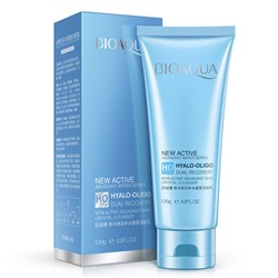 Пенка для умывания Bioaqua New Active Hyalo-Oligo Dual Recovery Crystal Cleanser с олигомером гиалуроновой кислотыКосметика уходовая для лица и тела от ведущих мировых производителей по оптовым ценам в интернет магазине ooptom.ru.