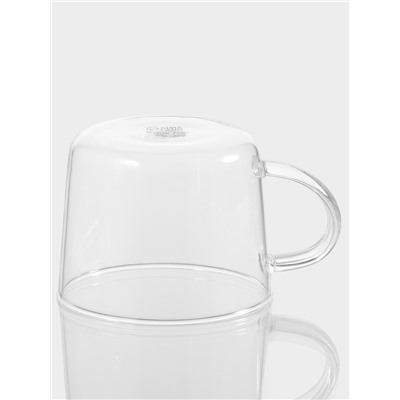 Кружка Magistro «Кап», 450 мл,13×10×7.8 см, боросиликатное стекло, прозрачная