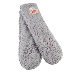 Носки женские флисовые р. 35-40 / MNZ-15 /уп 6/ (Белый)