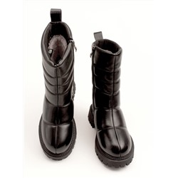 Stylele K-74К-МП/Z Полусапожки женские чер иск кожа, подклад нат шерсть