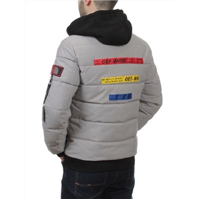 2172 GRAY Куртка мужская зимняя облегченная (150 гр. холлофайбер)