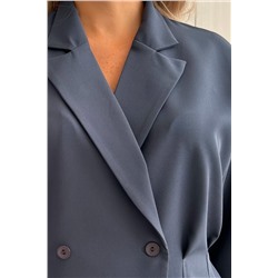 Жакет серо-синий с укороченными рукавами Юджини №3