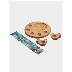 Пасхальный набор Adelica: подставка под яйцо и кулич, 2 подставки под яйцо, термонаклейки в подарок