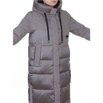 A81 GRAY Пальто зимнее женское (200 гр. холлофайбер)