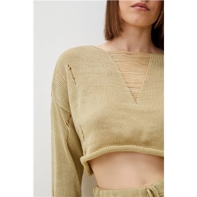 Костюм женский вязаный с шортами и топом Б Арт. 10174