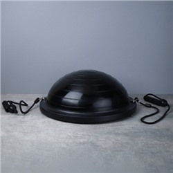 Полусфера балансировочная BOSU 46см Woohooo Drops эспандер, насос/ черный / B46Dr-BL/ уп5