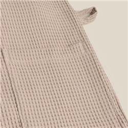 Халат вафельный женский SL HOME: Basic «Саббиа», хлопок 100%, коричневый