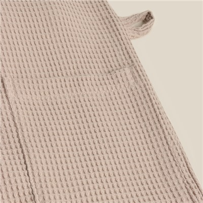 Халат вафельный женский SL HOME: Basic «Саббиа», хлопок 100%, коричневый