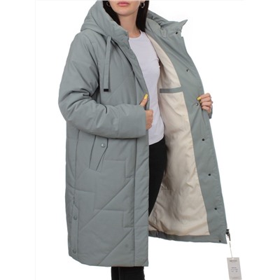 1132 GRAY Пальто зимнее облегченное женское (холлофайбер 150 гр.)
