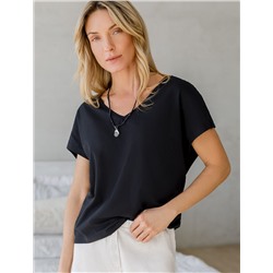 Футболка с цельнокроеным рукавом из премиального хлопка