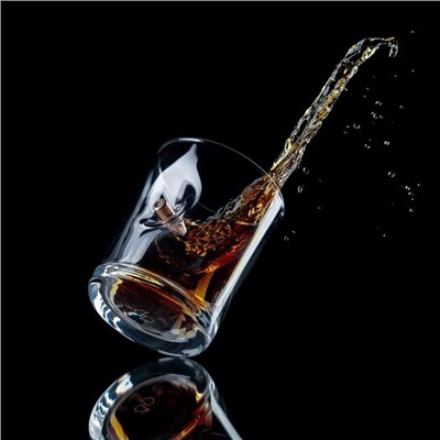 Стакан "Непробиваемый. Whiskey Bullet", с пулей, для виски 250 мл