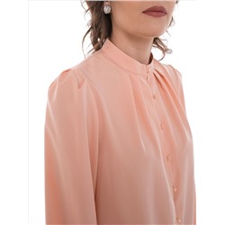 Блузка персикового цвета с длинным рукавом