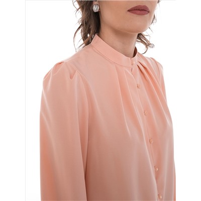 Блузка персикового цвета с длинным рукавом