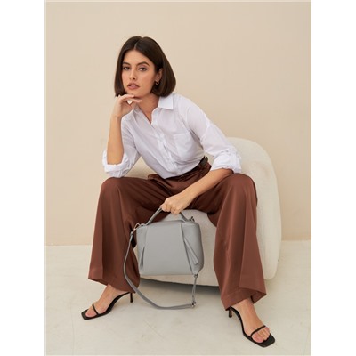 Женская кожаная сумка Richet 2645LN 830 Серый