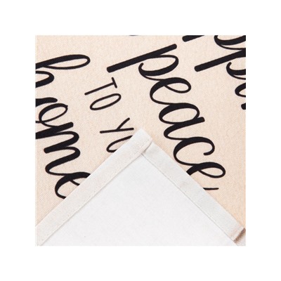 Полотенце кухонное «Этель. Счастья и мира Вашему дому», 40×73 см, 100% хлопок, саржа 190 г/м²