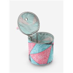 Сумка-футляр «Цветы», 1 люверс, d = 14×14.5 см, цвет разноцветный