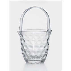 Ведро для льда «Верона», 700 мл, с щипцами, стекло, прозрачное