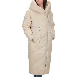 22-185 LT. BEIGE Пальто зимнее женское (200 гр. холлофайбер)