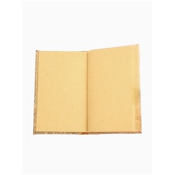 Записная книжка плетёная, 48 листов, 17×22×2 см, бежевая