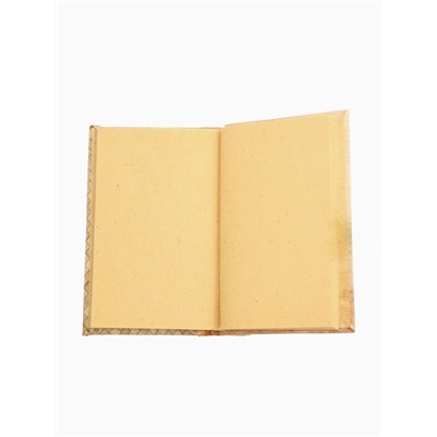 Записная книжка плетёная, 48 листов, 17×22×2 см, бежевая