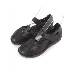 08-5008-1 BLACK Босоножки женские (натуральная кожа)