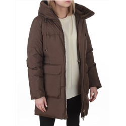 8379 BROWN Куртка зимняя женская (200 гр. холлофайбер)