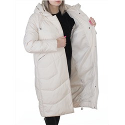 8806 MILK WHITE Пальто зимнее женское (150 гр. холлофайбер)