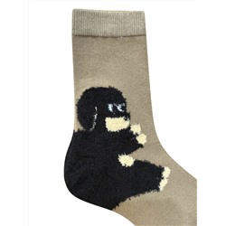 Носки р.35-40 "Зверюшки на Пятках" Собачка