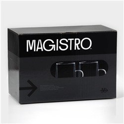 Набор кружек с двойными стенками Magistro «Дуо», 450 мл, 13×9×14.8 см, 2 шт., стекло, прозрачный