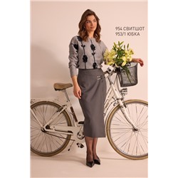 NiV NiV fashion 953/1 серый, Юбка