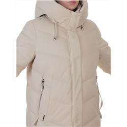 6605B LT. BEIGE Пальто зимнее женское (200 гр. холлофайбер)