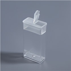 Органайзер для хранения, 64 баночки, 10 мл, 22.3×13×5.5 см, с наклейками, прозрачный