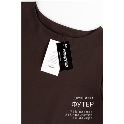 Женское платье - трапеция из футера Happyfox