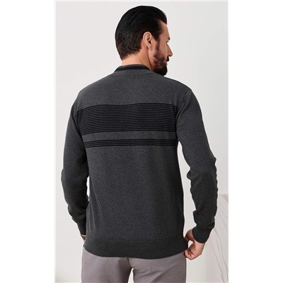 Джемпер F521-1576 grey/black