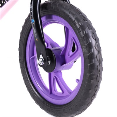 Беговел 12" COMIRON Flight / R0044 / уп 6 / Цвет: розовый-фиолетовый/ КРАТНО УПАКОВКЕ 6 ШТ.