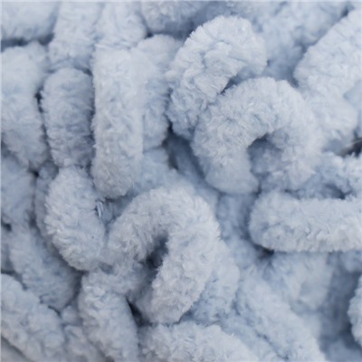 Плюшевая пряжа для вязания руками ALIZE, Puffy fine, 100% микрополиэстер, 14.5 м/100 г, (500 серый)