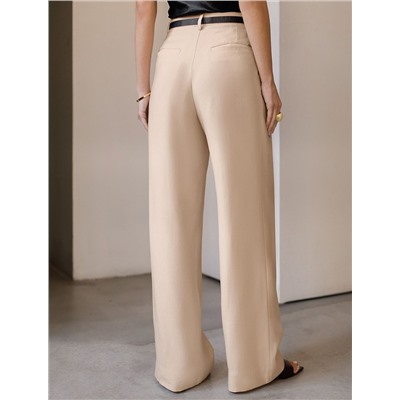 Брюки палаццо с защипами из плотного лиоцелла