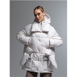 Пуховик женский светло-бежевый