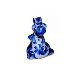 Дракон фарфор гжель 8.4 см